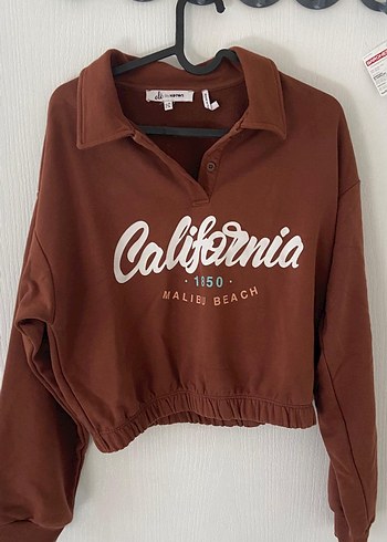 Koton Kahverengi Kadın Sweatshirt - Görsel 3