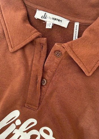 Koton Kahverengi Kadın Sweatshirt - Görsel 4
