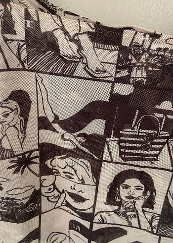 Baskılı Mini Kadın Pareo - ZARA - Görsel 5