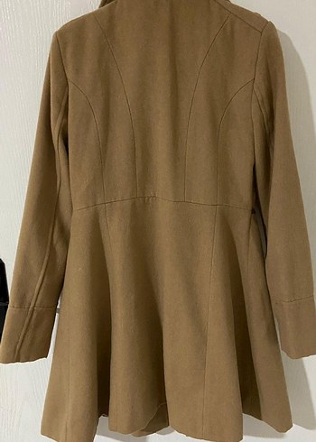 Bej Midi Kadın Kaban - Görsel 2