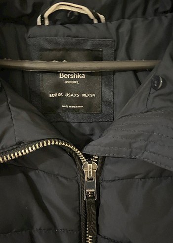 Lacivert Fermuarlı Kadın Kışlık Mont - Görsel 3