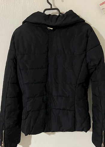 Lacivert Fermuarlı Kadın Kışlık Mont - Görsel 5