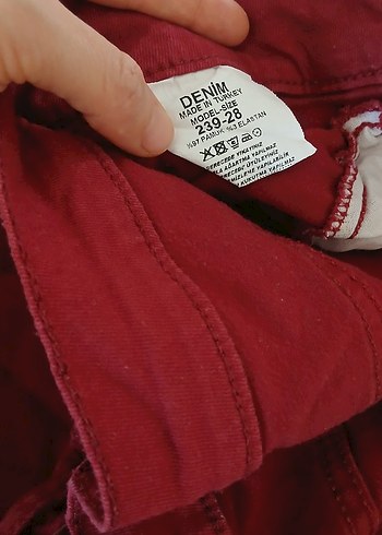 diğer Beden Bordo ve Lacivert Pamuklu Kadın Pantolonlar