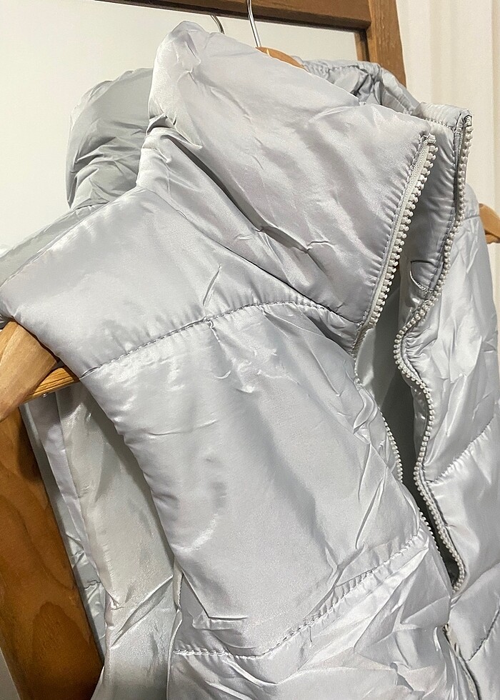 Crop şişme yelek - Görsel 2