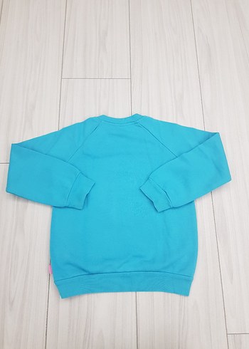 Lcwaikiki Turkuaz Renkli Baskılı Kız Sweatshirt - Görsel 2