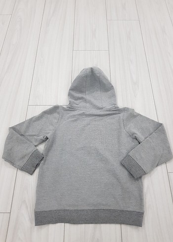 U.S Polo Assn. Gri Kapüşonlu Kız Çocuk Sweatshirt - Görsel 6