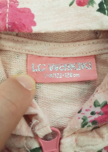 Lcwaikiki Çiçek Desenli Kapüşonlu Kız Sweatshirt - Görsel 5