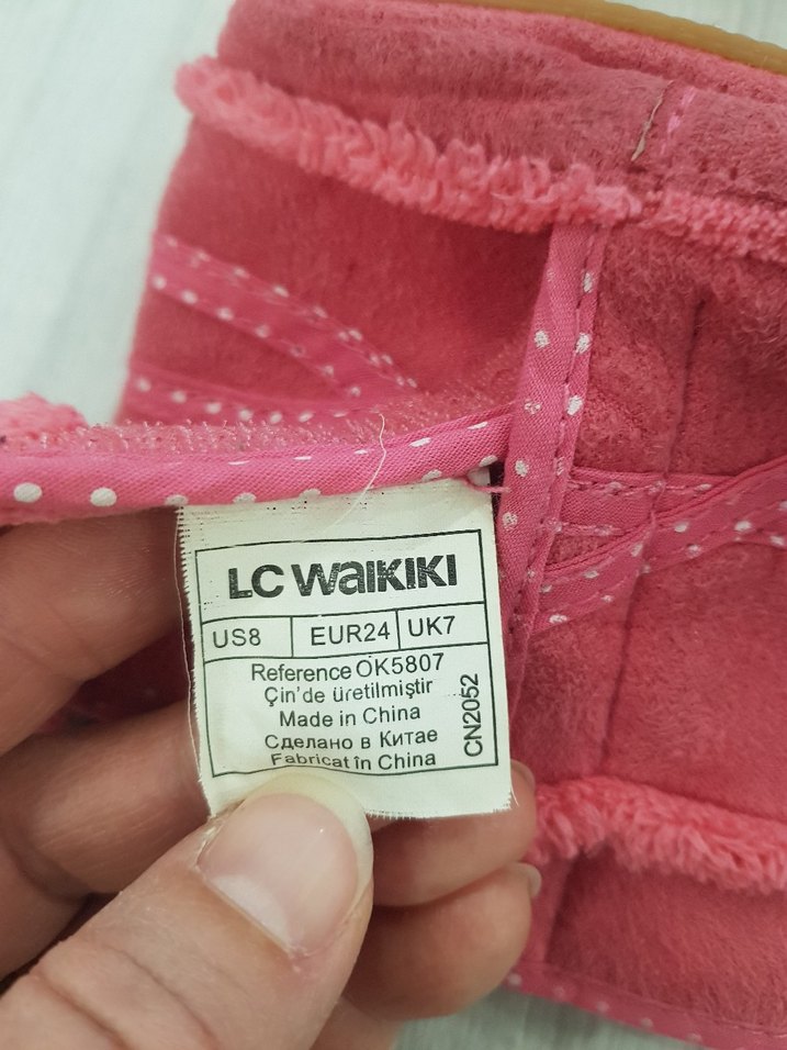 Kız Çocuk Pembe Polar Bot - Görsel 3