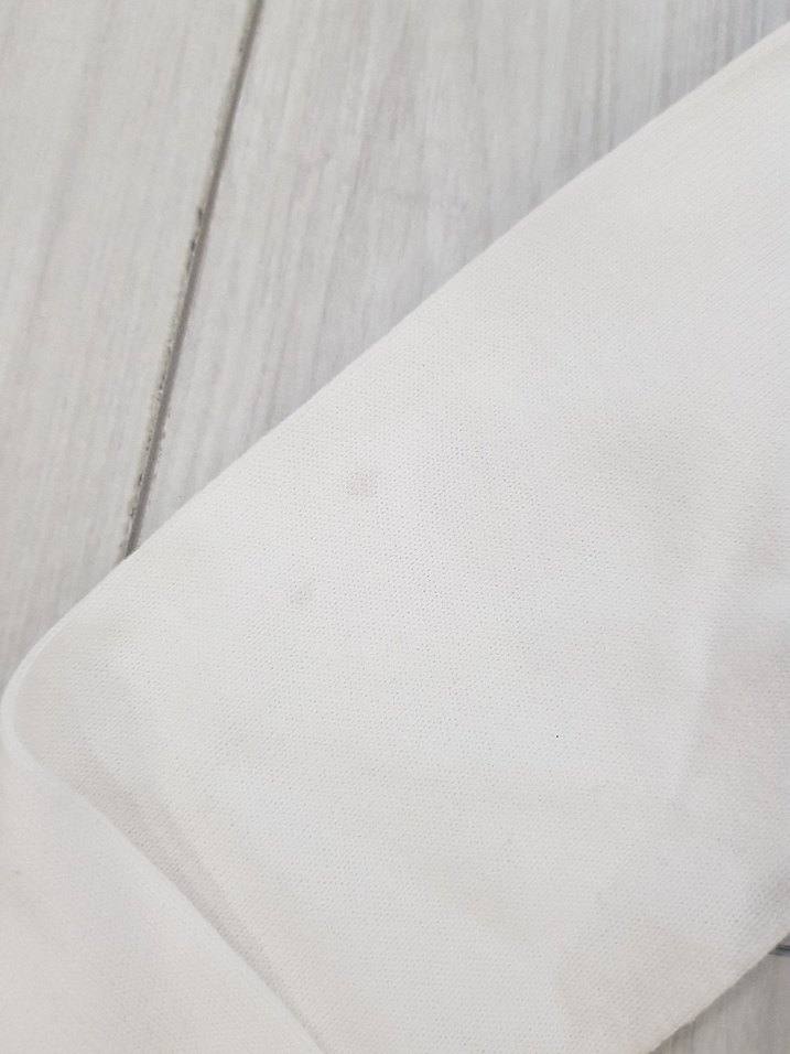 Kız Çocuk Beyaz Düğmeli Pamuk Hırka - Görsel 3