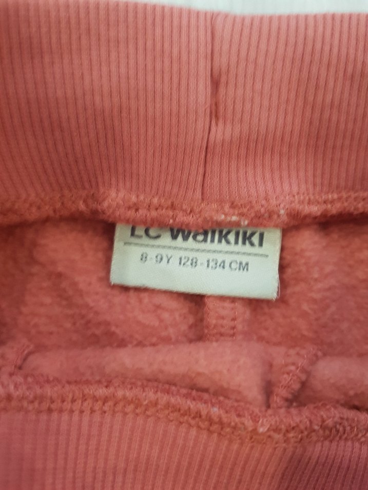 Kız Çocuk Pembe Rahat Kesim Eşofman Altı - Görsel 5