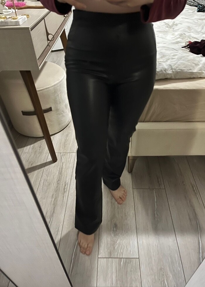 Zara deri pantolon - Görsel 5
