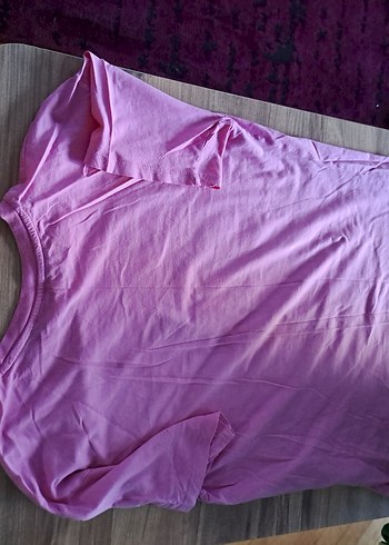 xl Beden Pembe Mickey Mouse Baskılı Kız Tişörtü