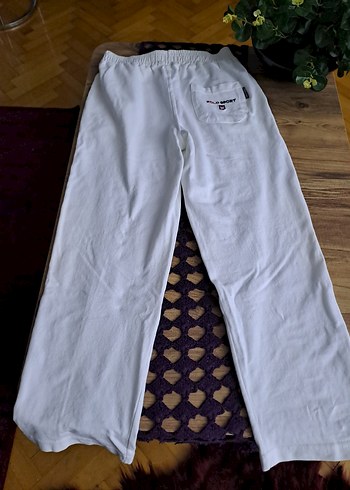 U.S Polo Assn. Kadın Beyaz Pamuklu Rahat Kesim Pantolon