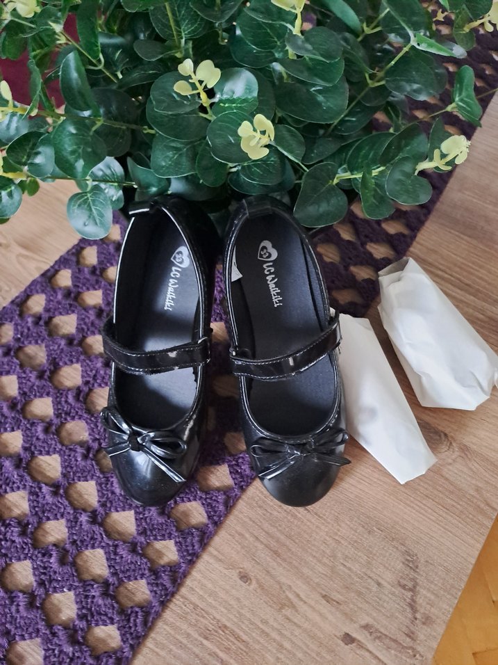 Kızlar için bağcıklı gotik balerin babet - Görsel 5