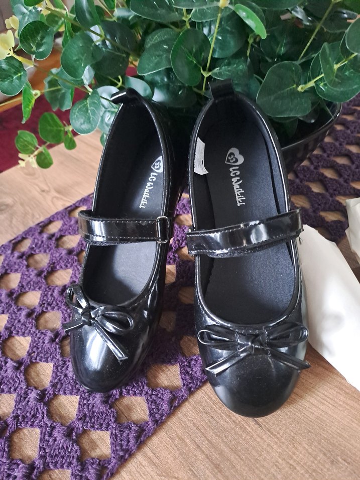 Kızlar için bağcıklı gotik balerin babet - Görsel 3