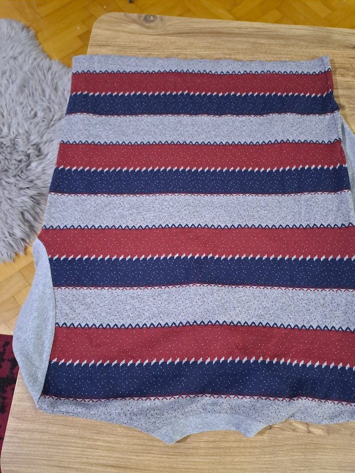 Erkek Çizgili Kısa Kollu Triko Tişört - Görsel 3