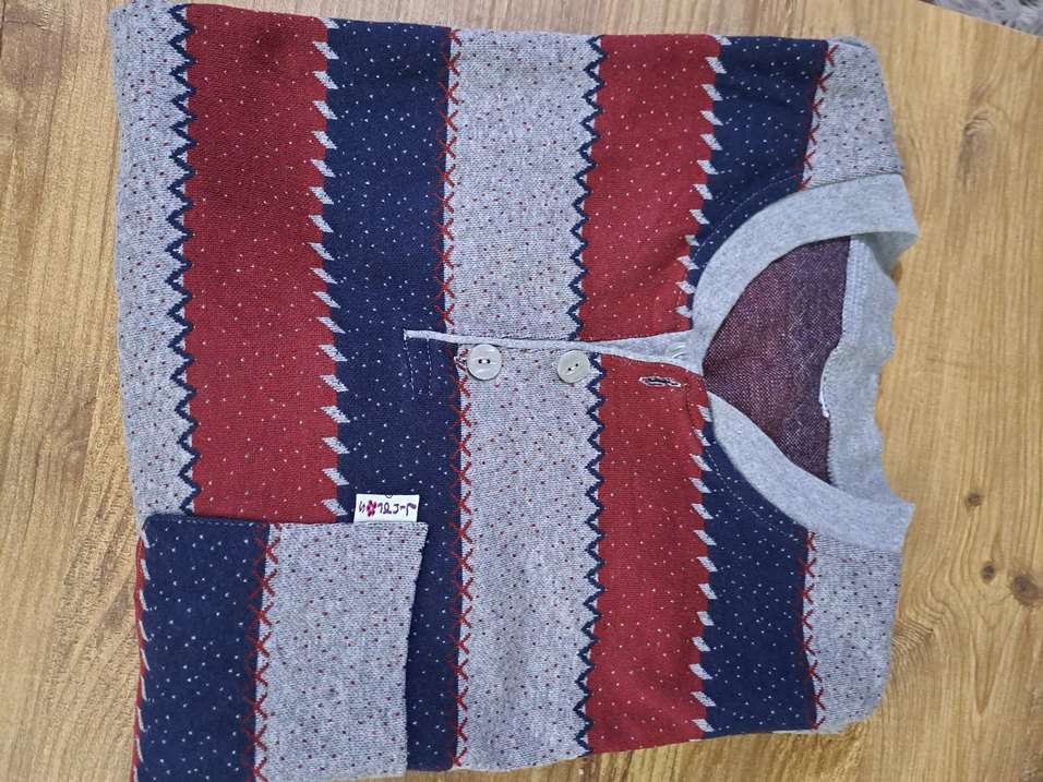 Erkek Çizgili Kısa Kollu Triko Tişört - Görsel 4