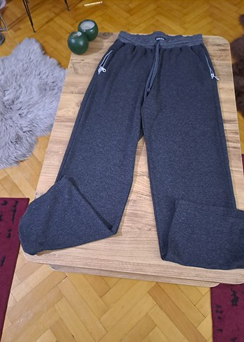 Gri  Eşofman Altı Fermuarlı - Görsel 3