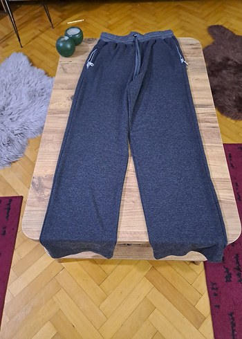 Gri  Eşofman Altı Fermuarlı - Görsel 4