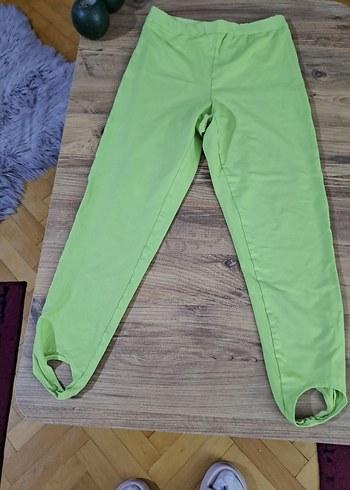 Yeşil Kız Çocuk Tayt Elastik Bel - Görsel 4