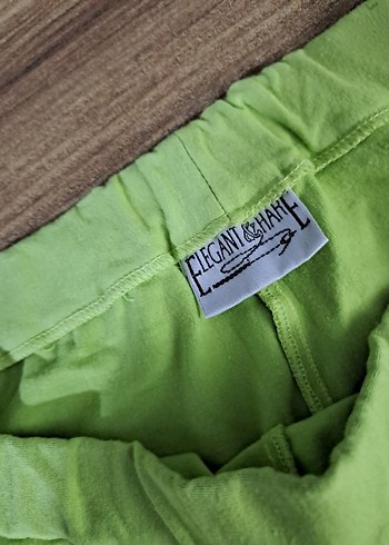 Yeşil Kız Çocuk Tayt Elastik Bel - Görsel 3