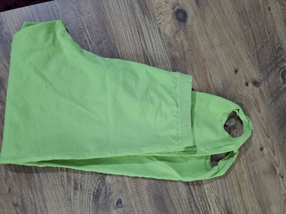 Yeşil Kız Çocuk Tayt Elastik Bel - Görsel 5