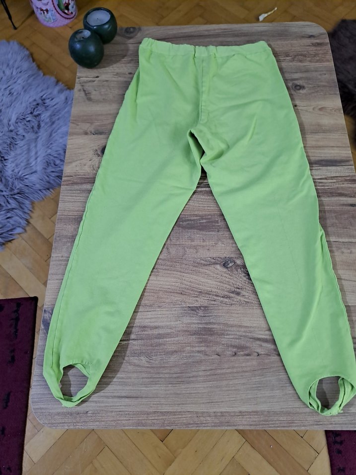 Yeşil Kız Çocuk Tayt Elastik Bel - Görsel 2
