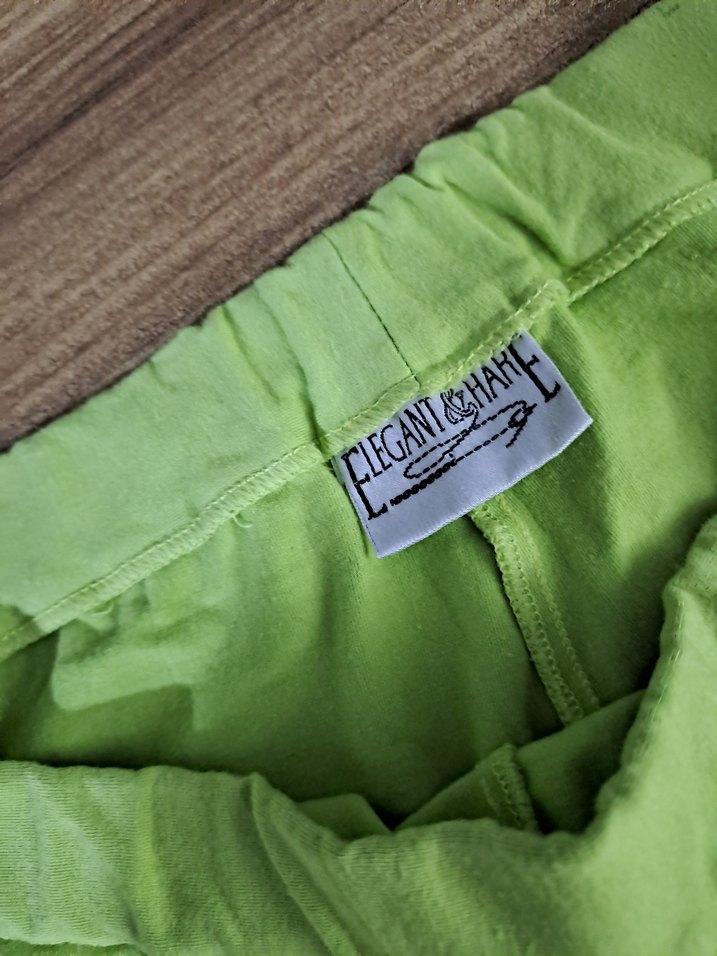 Yeşil Kız Çocuk Tayt Elastik Bel - Görsel 3