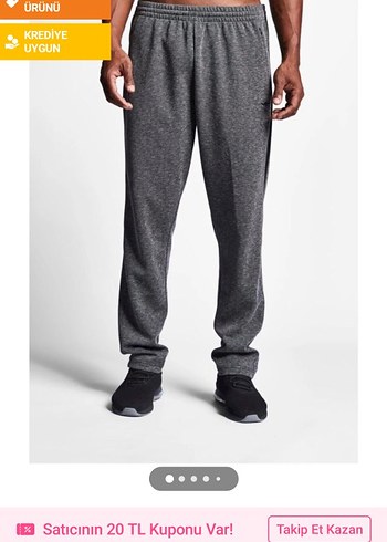 Gri Rahat Kesim erkek  Eşofman Altı - Görsel 5