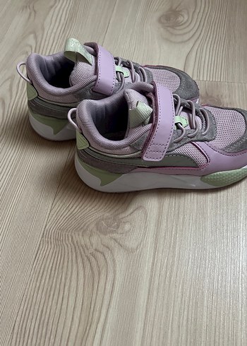 Kız Çocuk Pembe Velcro Spor Ayakkabı - Görsel 2