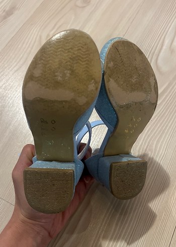 Mavi Fiyonklu Kız Çocuk Babet Ayakkabı - Görsel 3