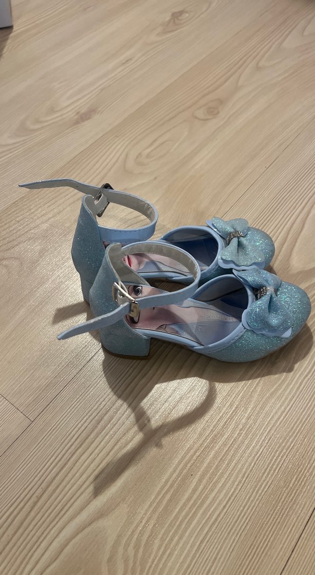 Mavi Fiyonklu Kız Çocuk Babet Ayakkabı - Görsel 2