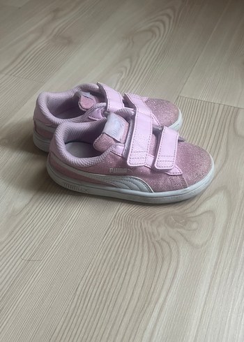 Kız Çocuk Pembe Cırtcırtlı Sneakers - Görsel 2