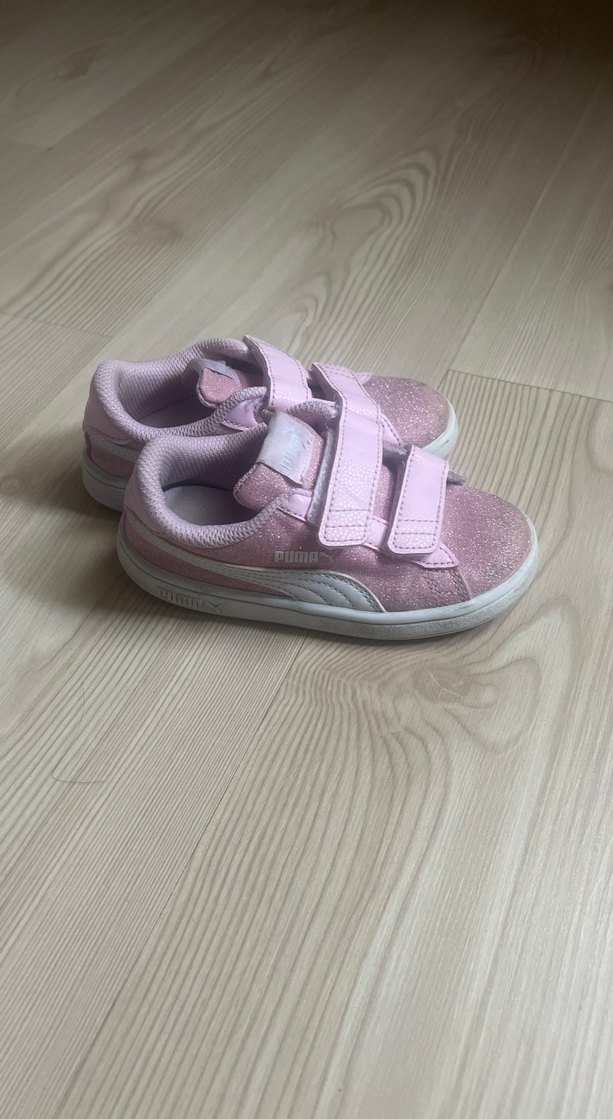 Kız Çocuk Pembe Cırtcırtlı Sneakers - Görsel 2