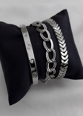 3lü set gümüş 