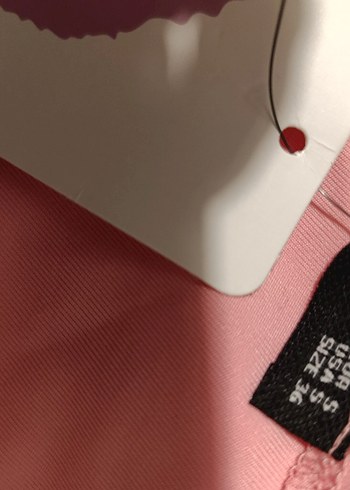 s Beden Düğmeli Pembe Mini Kadın üst
