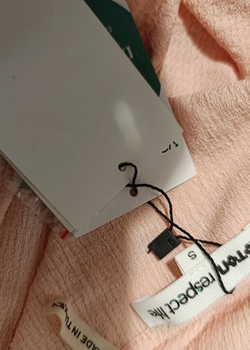 Koton Düğmeli Keten Bej Mini Bluz