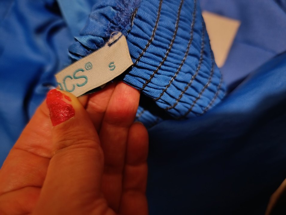 Mavi Uzun Drapeli Kadın Tulum - Görsel 4