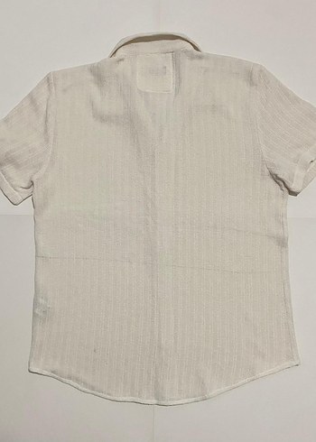 Premium Beyaz  Dokuma Gömlek - Görsel 4