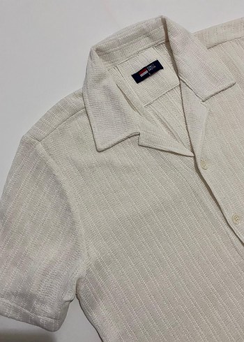 Premium Beyaz  Dokuma Gömlek - Görsel 3