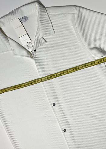 Erkek  Beyaz Kısa Kollu Gömlek - Görsel 4