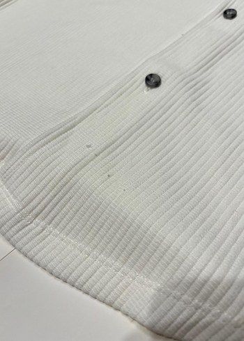 Erkek  Beyaz Kısa Kollu Gömlek - Görsel 8