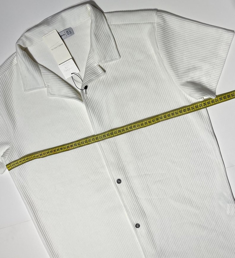 Erkek  Beyaz Kısa Kollu Gömlek - Görsel 4