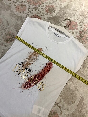 Beyaz Baskılı T-shirt | Pamuklu - Görsel 5