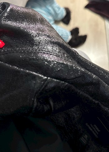 Mavi jeans derı ceket - Görsel 7