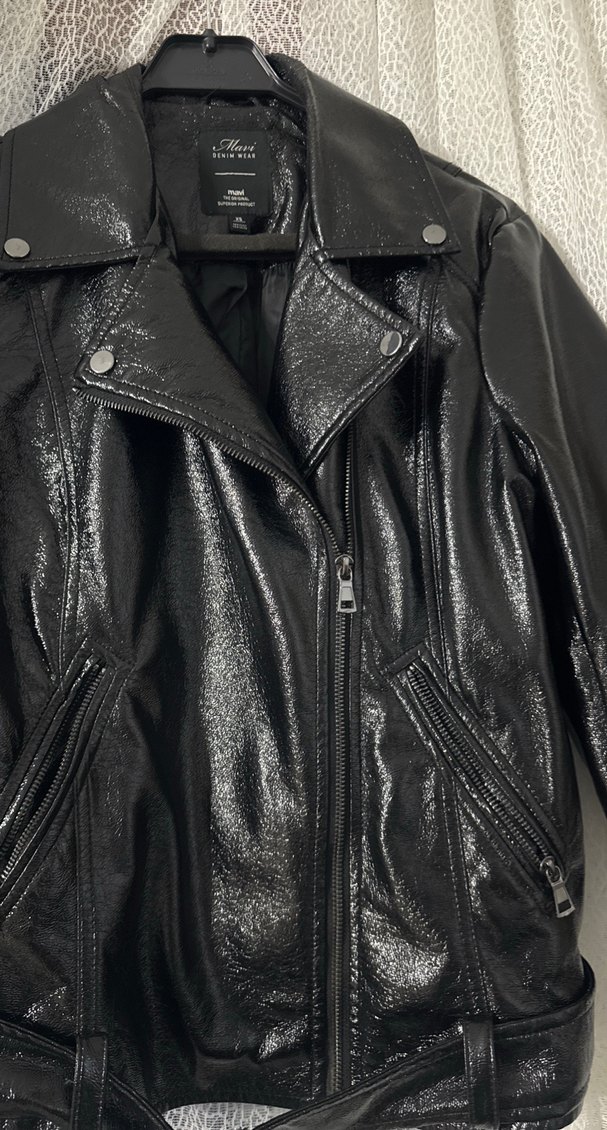 Mavi jeans derı ceket - Görsel 2