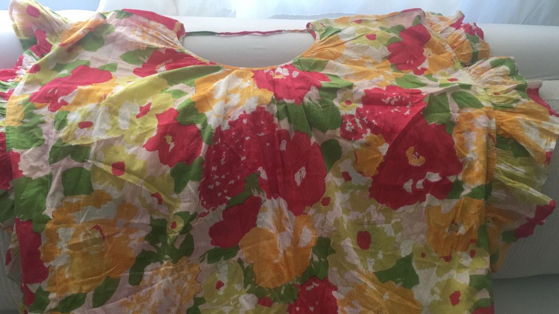 Çiçek Desenli Renkli Bohem plaj elbısesı - Görsel 3