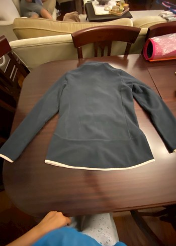 Fermuarlı Yüksek Yaka Bayan füme Sweatshirt - Görsel 5