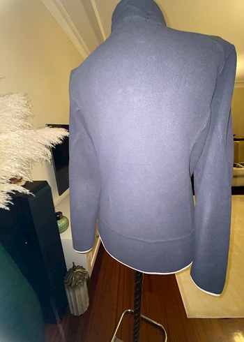 Fermuarlı Yüksek Yaka Bayan füme Sweatshirt - Görsel 2