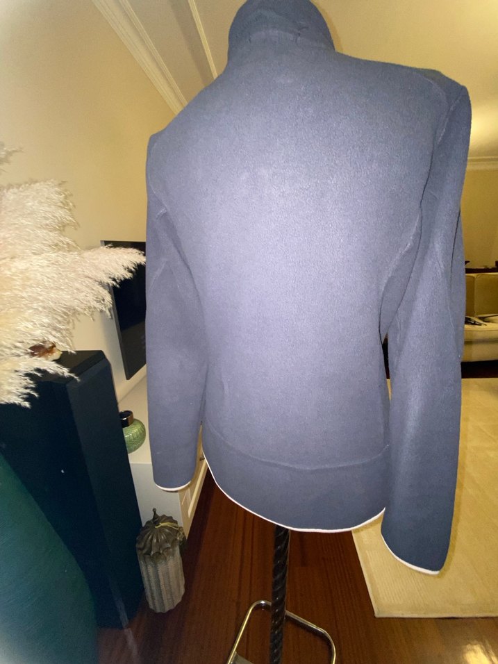 Fermuarlı Yüksek Yaka Bayan füme Sweatshirt - Görsel 2